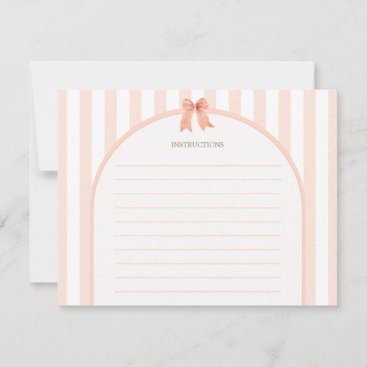 Little Cutie Pie Sinaasappel Gingham Verjaardagsre (Achterkant)