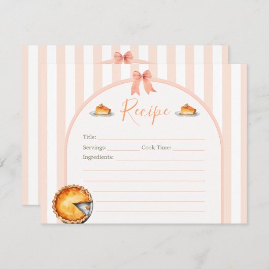 Little Cutie Pie Sinaasappel Gingham Verjaardagsre (Voorkant / Achterkant)