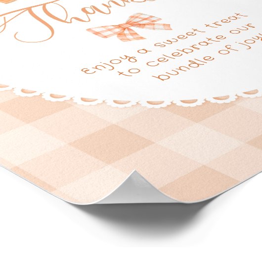 Little Cutie Pie Sweet bedankt Poster (Hoek)