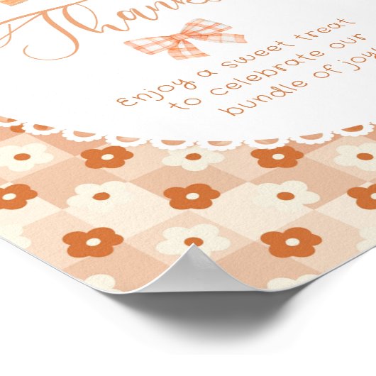 Little Cutie Pie Sweet bedankt Poster (Hoek)