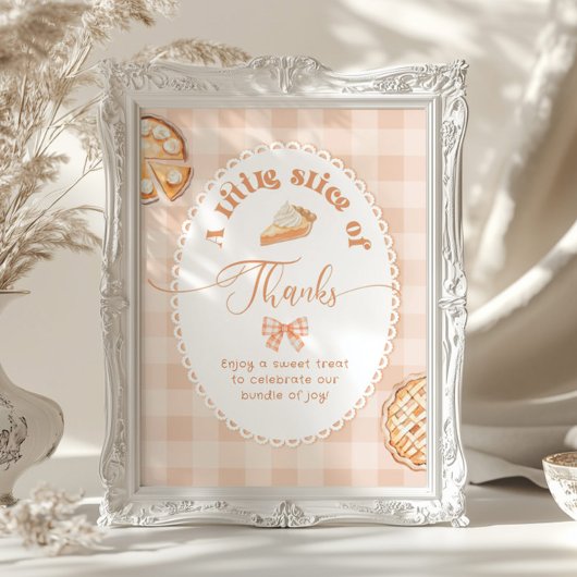 Little Cutie Pie Sweet bedankt Poster