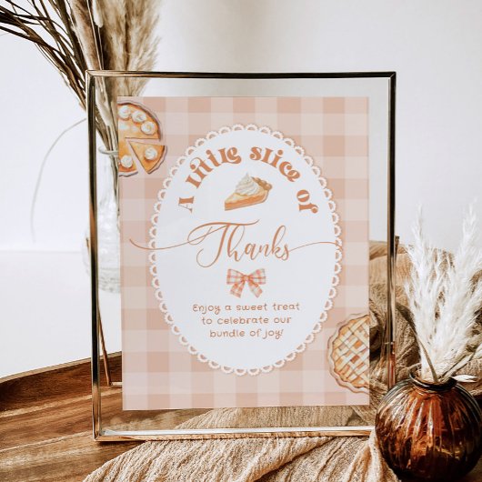 Little Cutie Pie Sweet bedankt Poster