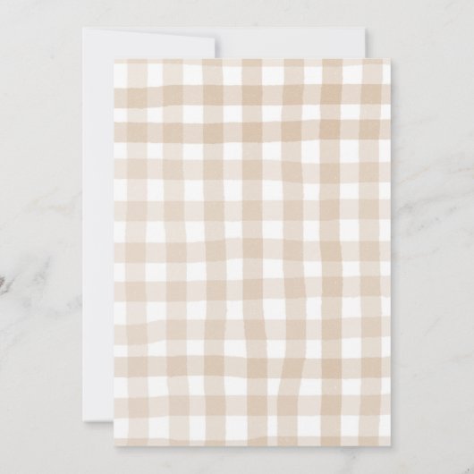 Little Cutie Pie Teddy Bear Herfst Meisje Baby sho Kaart (Achterkant)