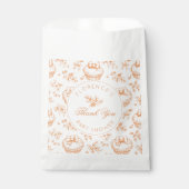 Little Cutie Pie Toile baby shower baby shower Bedankzakje (Voorkant)