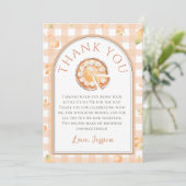 Little Cutie Pie Verjaardag Bedankt kaart (Staand voorkant)