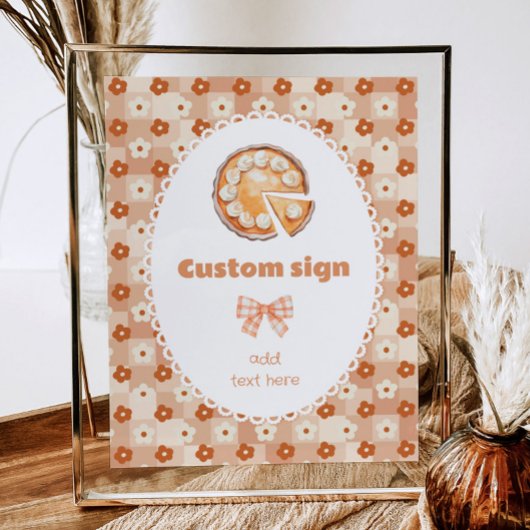 Little Cutie pie Verjaardag bewerkbaar Aangepast Poster