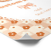 Little Cutie pie Verjaardag bewerkbaar Aangepast Poster (Hoek)