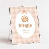 Little Cutie pie Verjaardag Drinken tafel Poster