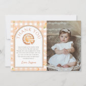 Little Cutie Pie Verjaardag Foto Dank u kaart (Voorkant)