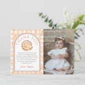 Little Cutie Pie Verjaardag Foto Dank u kaart (Staand voorkant)