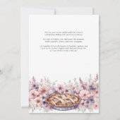 Little Cutie Pie Watercolor Baby Shower Kaart (Achterkant)