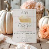 Little Cutie Pie Waterverf Roze Herfst Baby shower Kaart