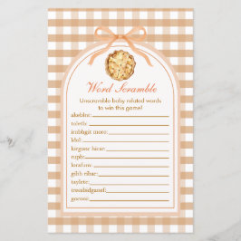 Little Cutie Pie Word Scramble 1e verjaardag