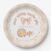 Little Cutie Pie wordt een 1e verjaardag Papieren Bordje (Voorkant)