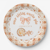 Little Cutie Pie wordt een 1e verjaardag Papieren Bordje (Voorkant)
