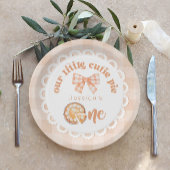 Little Cutie Pie wordt een 1e verjaardag Papieren Bordje