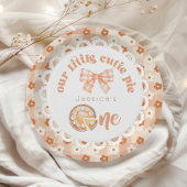 Little Cutie Pie wordt een 1e verjaardag Papieren Bordje