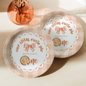 Little Cutie Pie wordt een 1e verjaardag Papieren Bordje