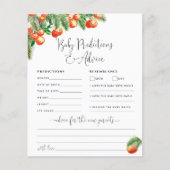 Little Cutie Pink Baby Predictions & Advice Card (Voorkant)