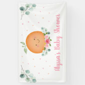 Little Cutie Pink Girl Baby shower Spandoek (Verticaal)