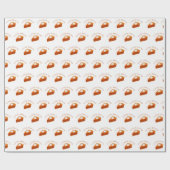 Little Cutie Pumpkin Pie Slice Herfst Thema Cadeaupapier (Vlak)