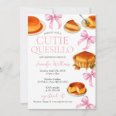 Little Cutie quesillo Pink Bow Baby shower Kaart (Voorkant)