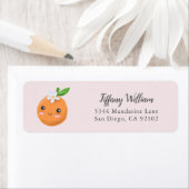 Little cutie roze clementine retouradres etiket (Insitu)