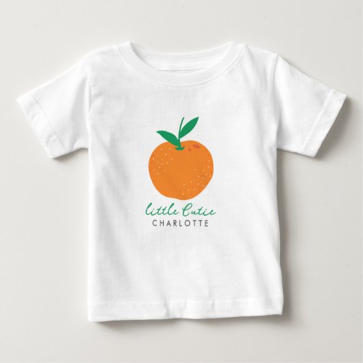 Little Cutie Sinaasappel Baby Peuter T-shirt (Voorkant)