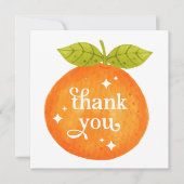 Little Cutie Sinaasappel bedankje (Voorkant)
