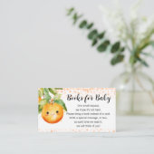 Little Cutie Sinaasappel Citrus Boek Aanvraag Informatiekaartje (Staand voorkant)