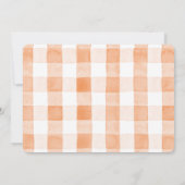 Little Cutie Sinaasappel Clean 1st Verjaardagsfoto Kaart (Achterkant)