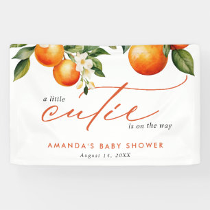 Little Cutie Sinaasappel Clementine Baby shower We Spandoek