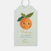 Little Cutie Sinaasappel Dank u Cadeau Labels Cadeaulabel (Achterkant)