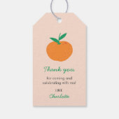 Little Cutie Sinaasappel Dank u Cadeau Labels Cadeaulabel (Achterkant)