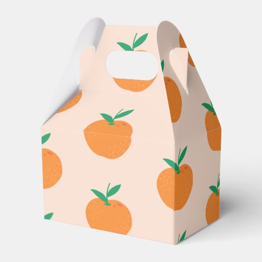 Little Cutie Sinaasappel Eerste Verjaardag Favorie Bedankdoosjes (Achterkant)