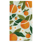 Little Cutie Sinaasappel Flowers Verjaardag Klein Cadeauzakje (Achterkant)