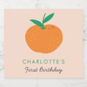 Little Cutie Sinaasappel Liquor Bottle Label Likeurfles Etiket (Enkel label)