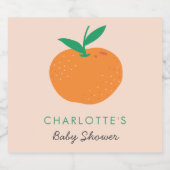 Little Cutie Sinaasappel Liquor Bottle Label Likeurfles Etiket (Enkel label)