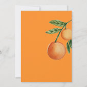 Little Cutie Sinaasappel Waterverf Citrus Baby sho Kaart (Achterkant)