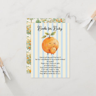 Little Cutie Sinaasappels Baby shower Boeken voor Kaart