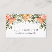 Little Cutie Sinaasappels Baby Shower Cadeaulijst Informatiekaartje (Voorkant)