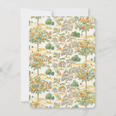 Little Cutie Sinaasappels Baby shower Toile Stripe Kaart (Achterkant)