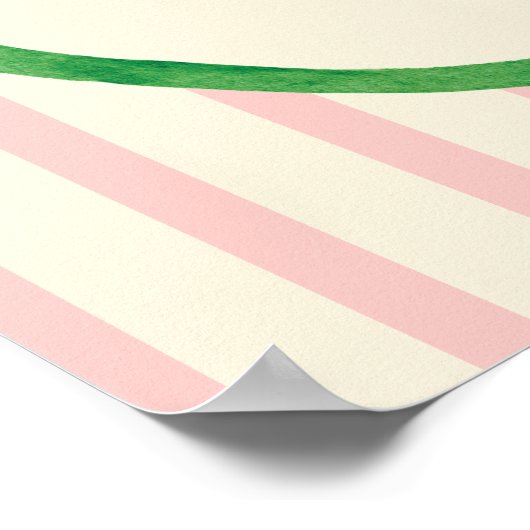 Little Cutie sinaasappels Bow Baby shower Welkomst Poster (Hoek)