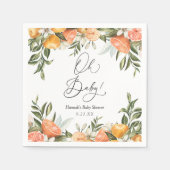 Little Cutie Sinaasappels Oh baby Napkins Servet (Voorkant)