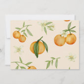 Little Cutie Sinaasappels Verjaardagsfoto Dank u k Bedankkaart (Achterkant)