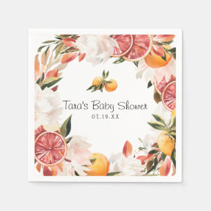Little Cutie   Sinaasjeugd Botanische Baby Shower Servet