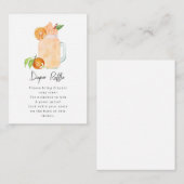 Little Cutie Smoothie Baby shower Diaper Raffle Informatiekaartje (Voorkant / Achterkant)