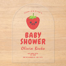 Little Cutie Strawberry Baby shower
