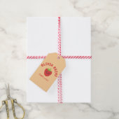 Little Cutie Strawberry Baby shower Cadeaulabel (Met Touw)