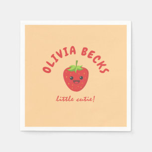 Little Cutie Strawberry Baby shower Servet